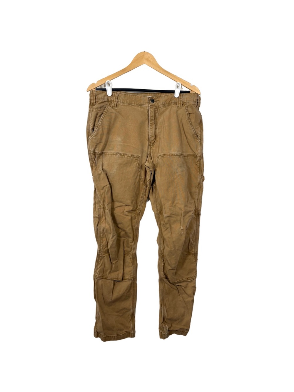 Carhartt Rugged Flex Double Front Work Pants Mens 34x32 Brown BN2802-M